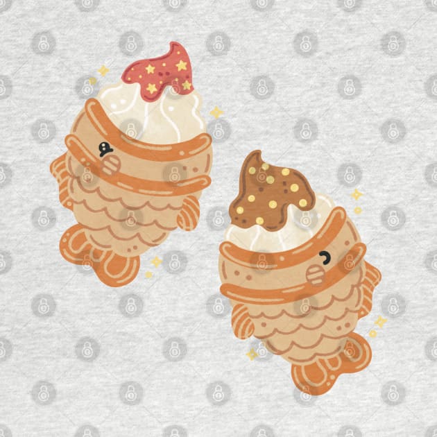 Taiyaki ice cream by SiselieStudio